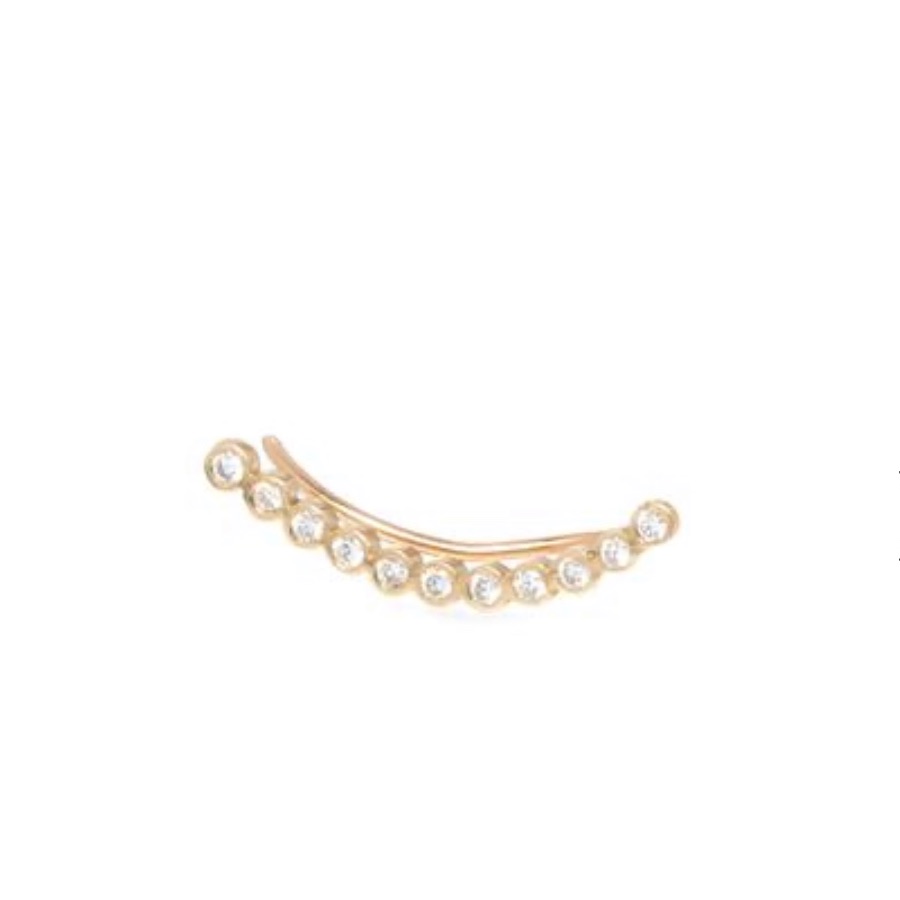 Zoe Chicco Gold Diamond Ear Shield Earring
